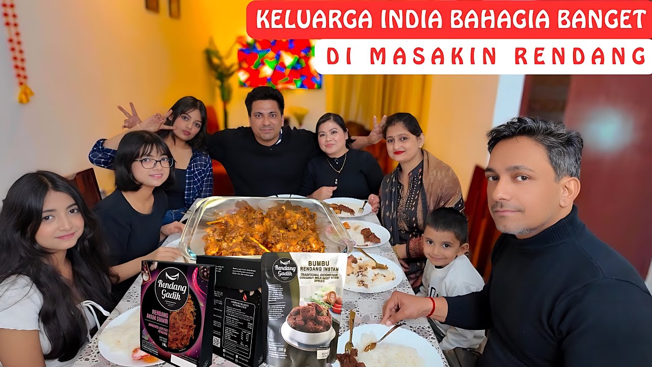 Setelah Dua Bulan Tidak Makan Makanan Indonesia Keluarga India Bahagia Banget Di Masakin Rendang‼️