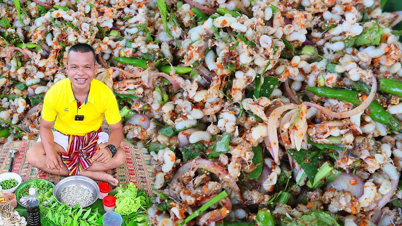 ก้อยไข่มดแดงอาหารชั้นสูงวิธีก้อยสูตรจ่ากวางน้ำปลาร้านัวๆ