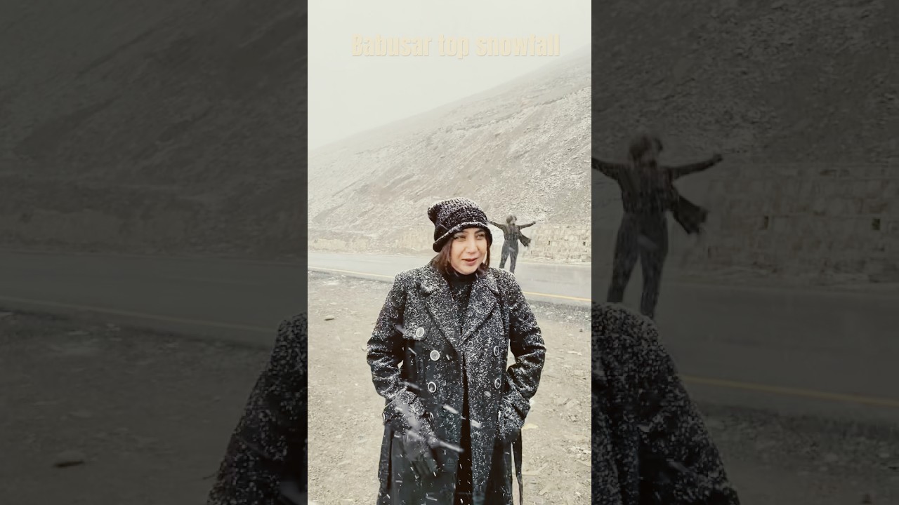 Babusar top snowfall today new latest update #naran #kaghan #today #news