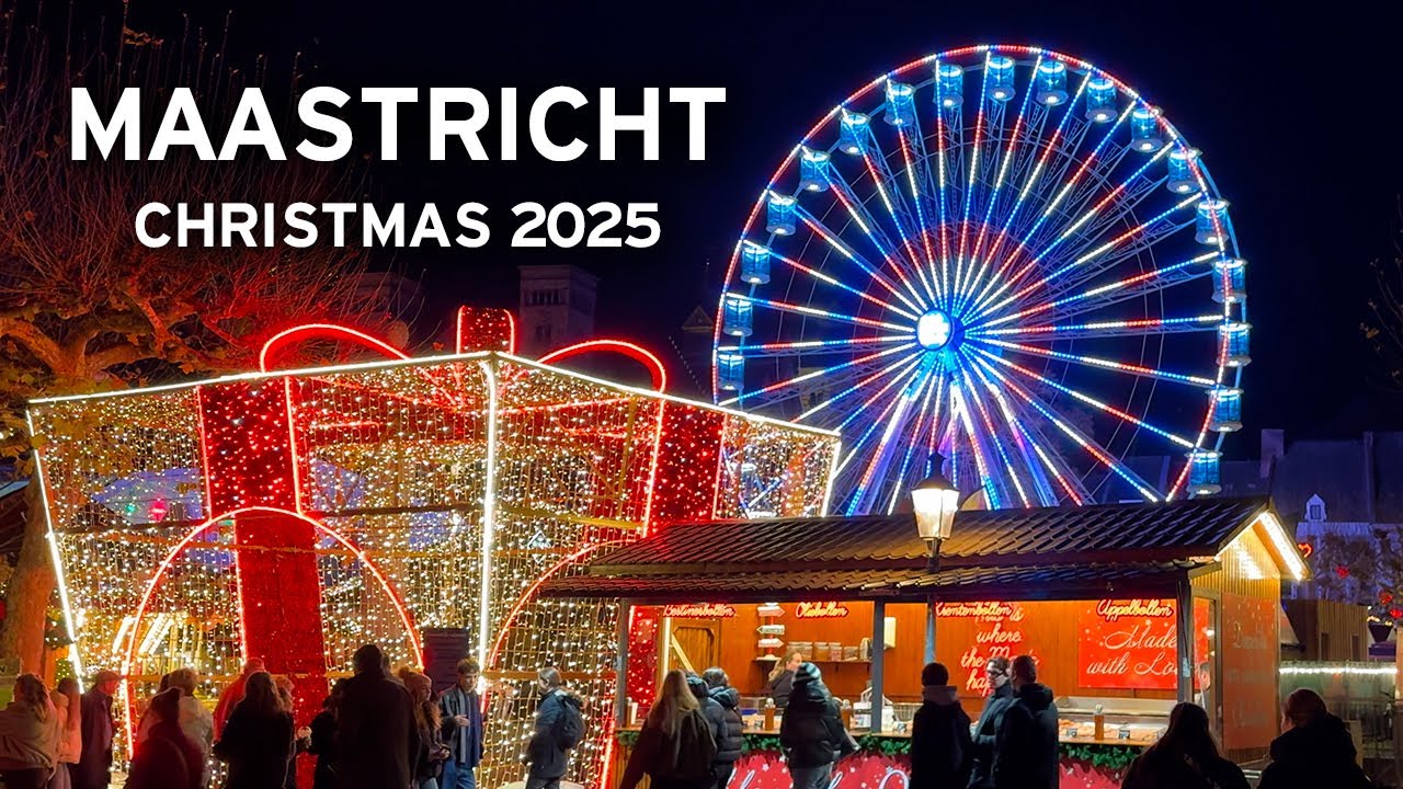 🇳🇱 Christmas in Maastricht 2025 | Vrijthof Square Holiday Market   [4K] 🎄✨