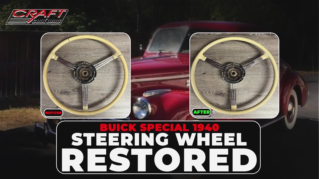 Buick Special 1940 Steering Wheel Restored