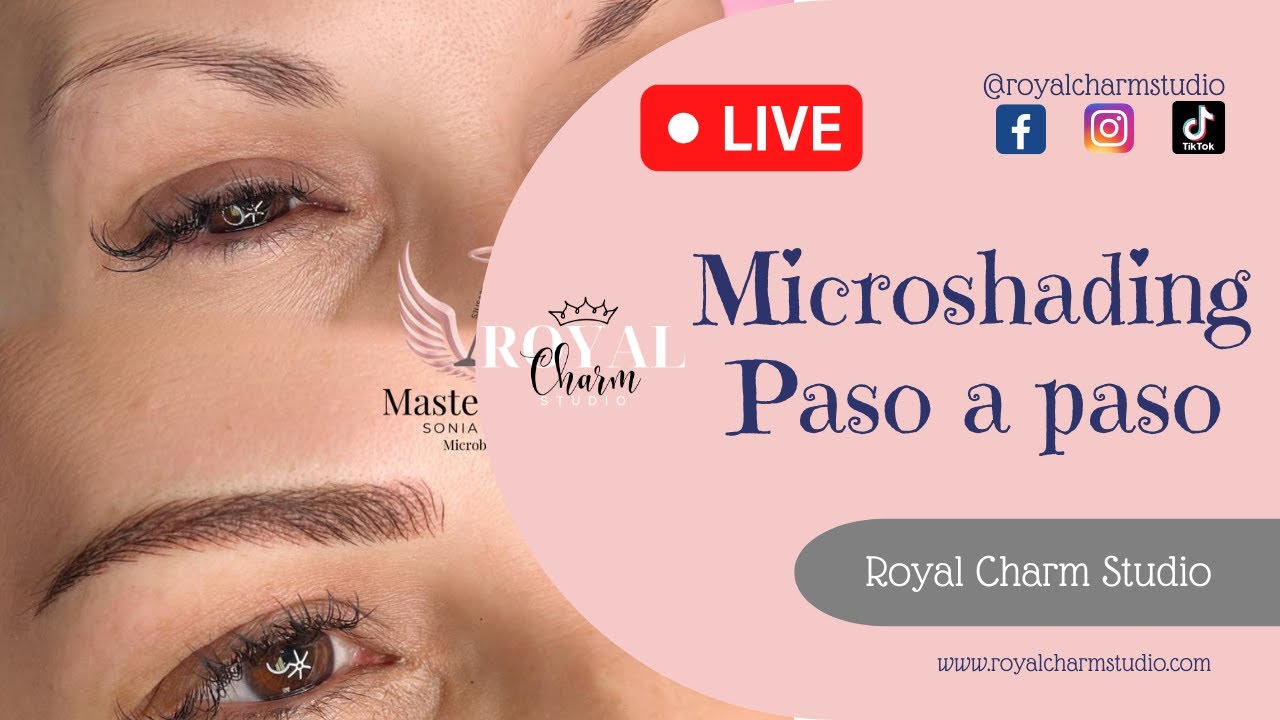 Microshading (microblading + shading) Paso a paso