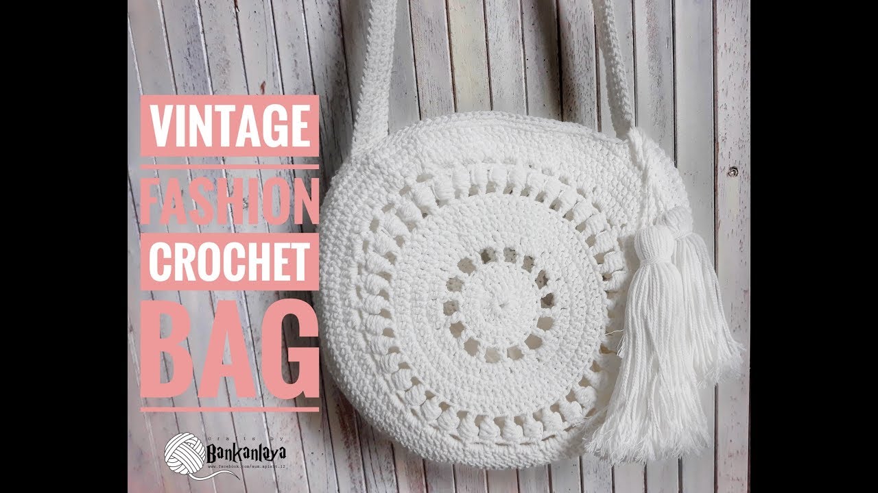#crochetbag  กระเป๋าสะพายข้างโครเชต์