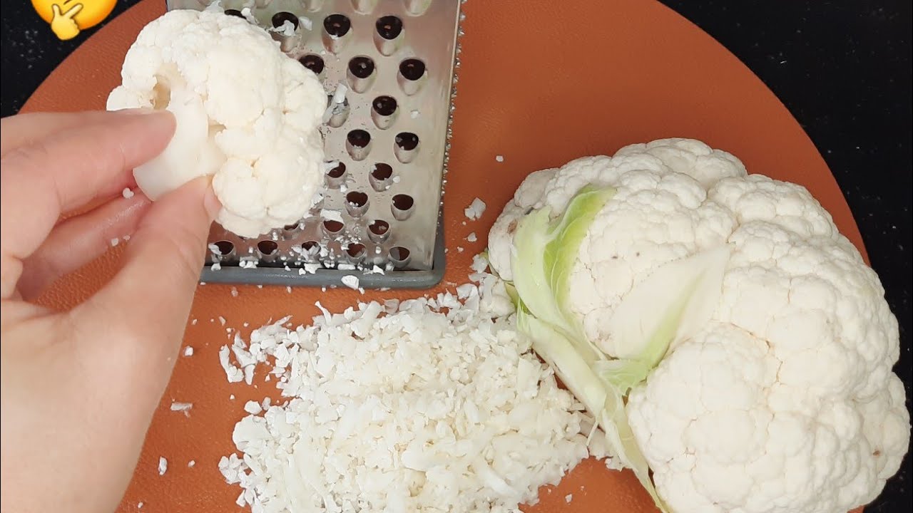 grated cauliflower recipe ‼️choux-fleurs râpé une recette à la poêle qe tt le monde va aimer 🔝👍