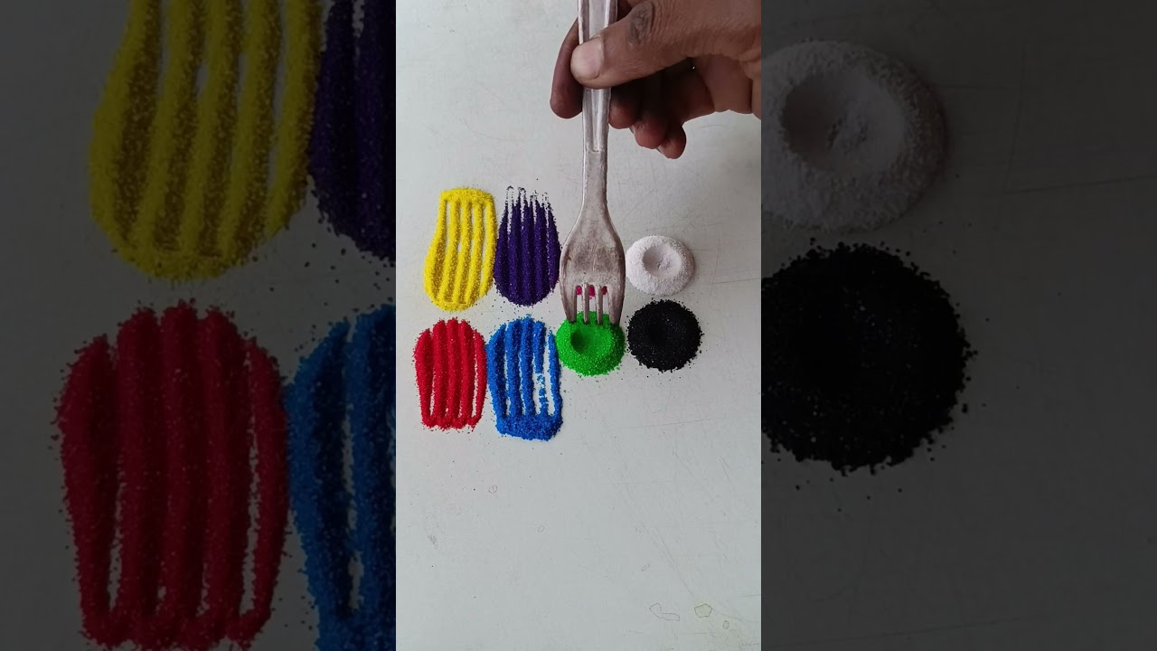 simple Rangoli, satisfying rangoli, Easy rangsatisfying 