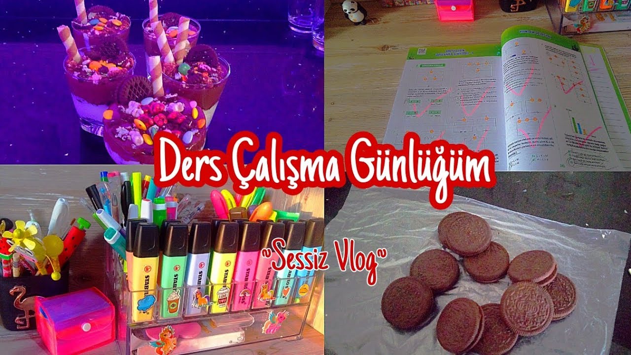 7.Sınıf Ders Çalışma Günlüğüm #12 | Oreoolu Magnolia | Benimle Bir Gün | Sessiz Vlog | İrem Kurt