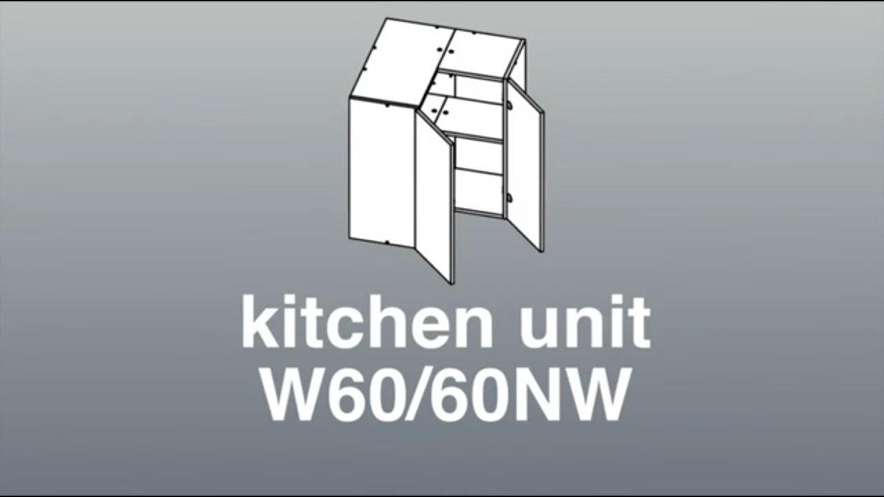 Assembly for 600mm x 600mm corner wall unit - Kitchen Cabinets and Stones