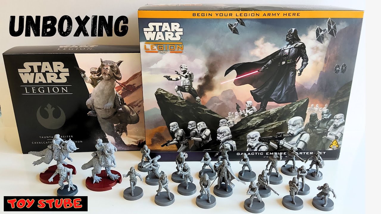 Star Wars Legion Galactic Empire Starter Set - asmodee Table Top Spiel unboxing.