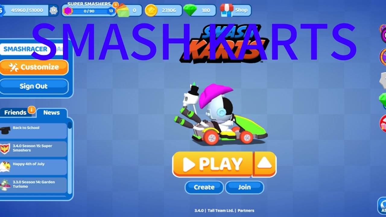 SMASH KARTS GAME PLAY 