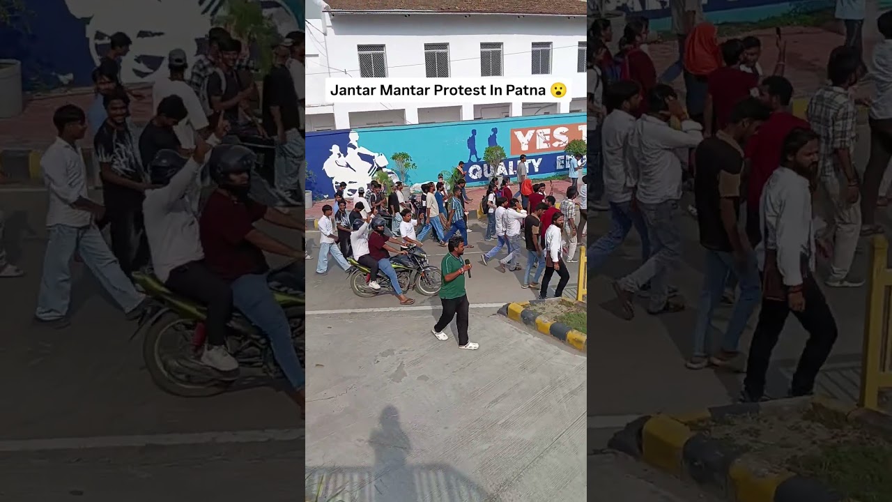 Jantar Mantar Protest In Patna 😮. #shorts #vlog