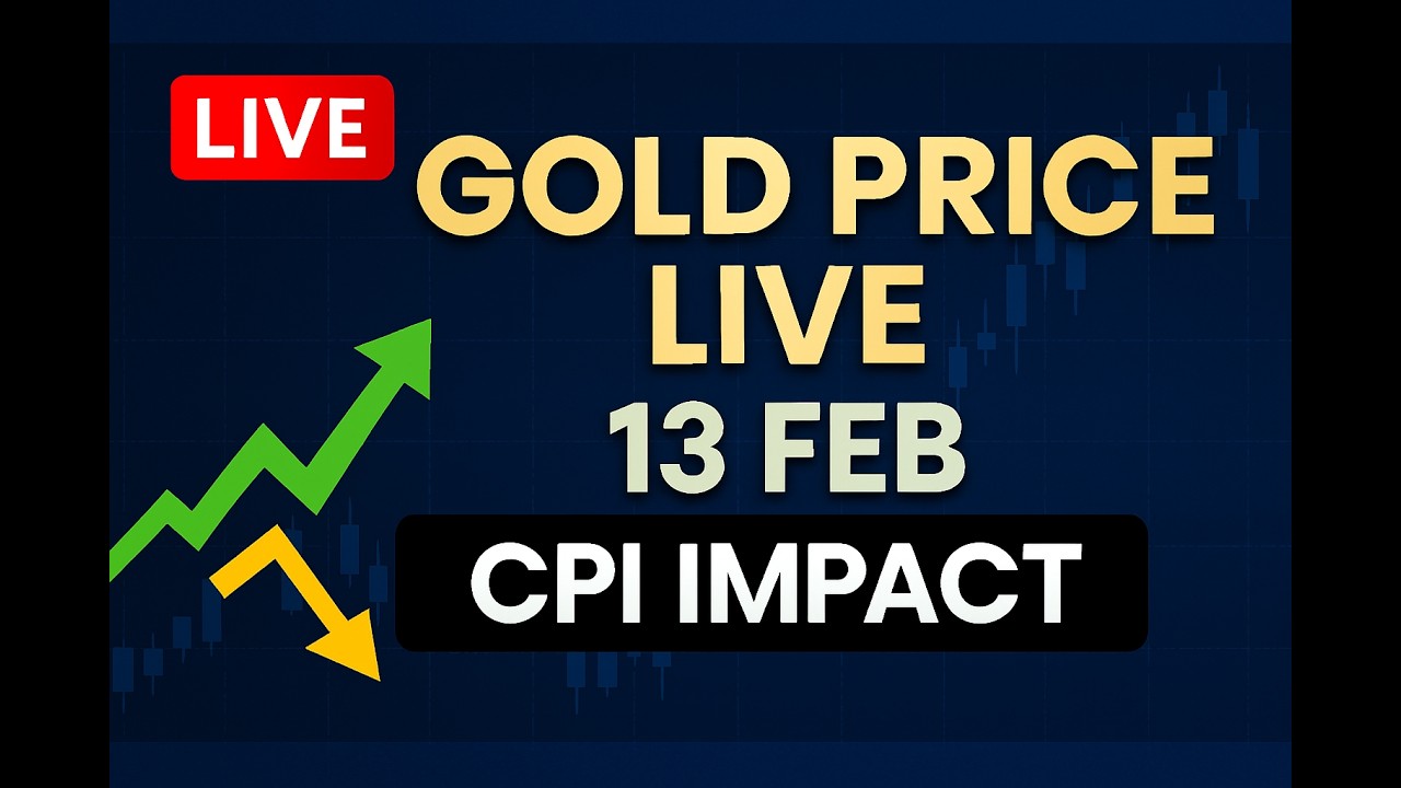 Gold Price Live | XAUUSD Scalping, Breakouts & CPI Reaction | 13 Feb 2026