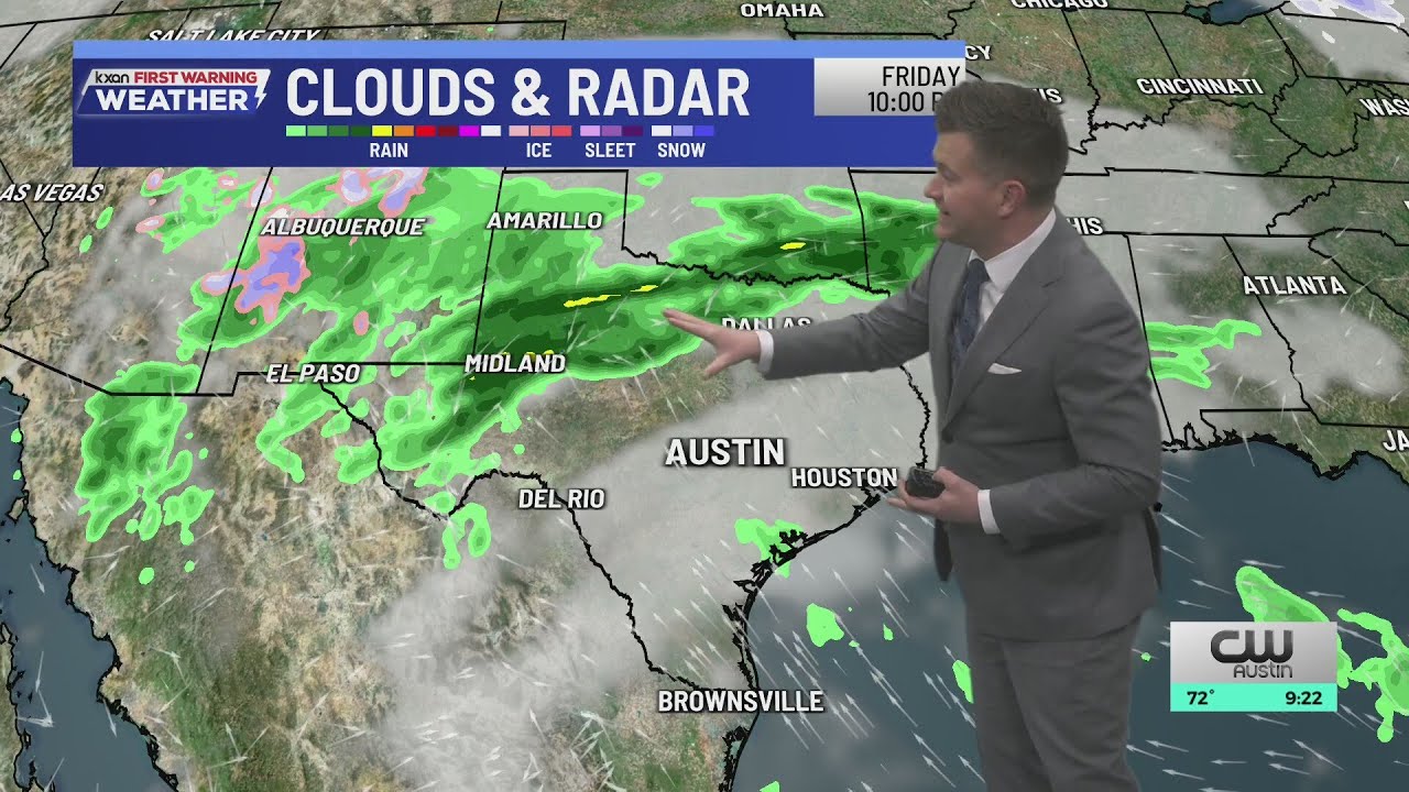 Two potential rounds of wet weather this week with continued warmth | KXAN Forecast (Feb. 9)