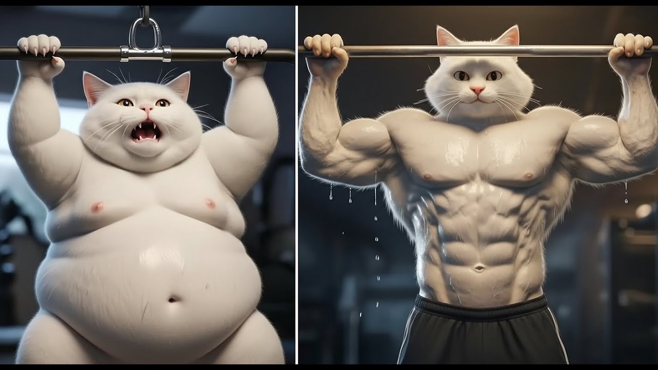 From Fat to Fit: The Cat Transformed His Body