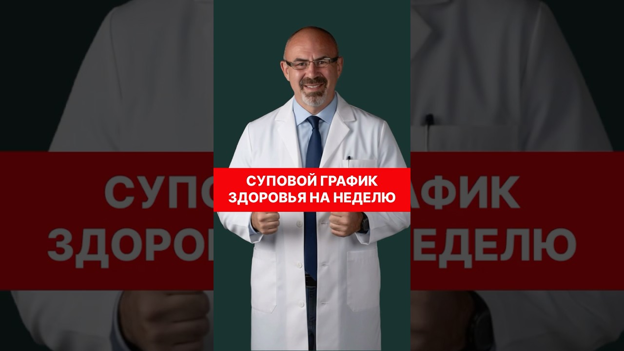 СУПОВОЙ ГРАФИК ЗДОРОВЬЯ НА НЕДЕЛЮ #суп #здоровье #питание