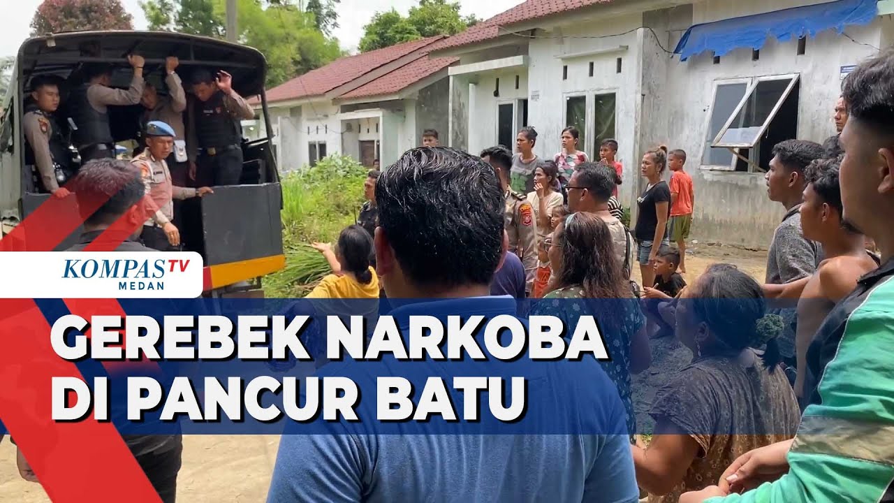 Detik-detik Polisi Gerebek Lapak Narkoba di Pancur Batu