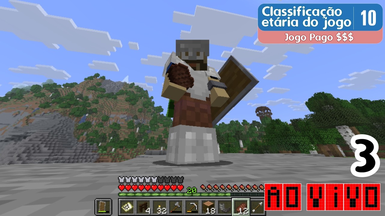 (Ep. 3) Encontrei uma Cidade Ancestral do Minecraft, morada do Guardião (Warden)