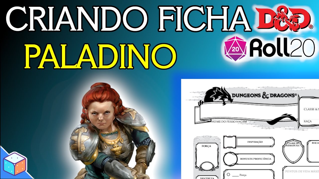 Live: Criando a ficha de um PALADINO Anão - D&D 5e no Roll20