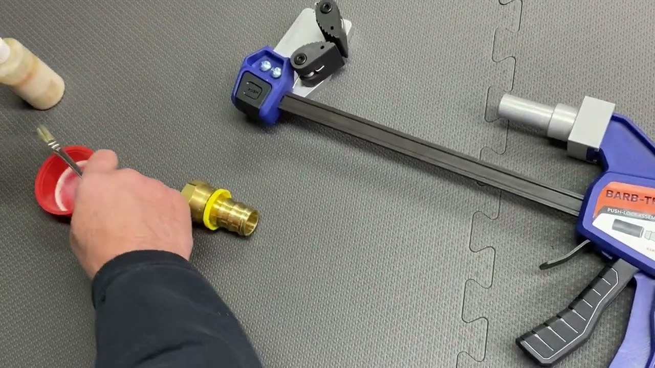 Barb-Tech Tools 1inch PushLock hose install
