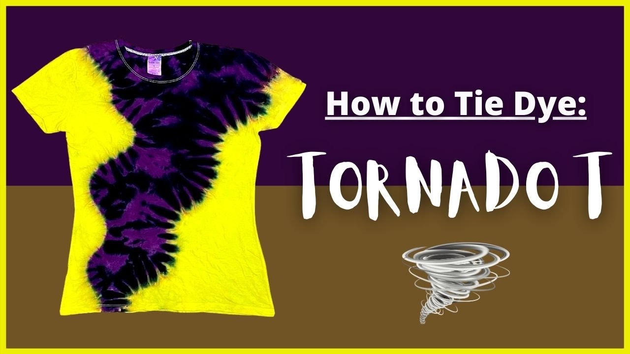 How to Tie Dye a Tornado T-Shirt - Step by Step