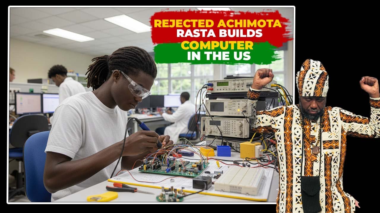 ⁠REJECTED ACHIMOTA RASTA BUILDS COMPUTER IN THE US