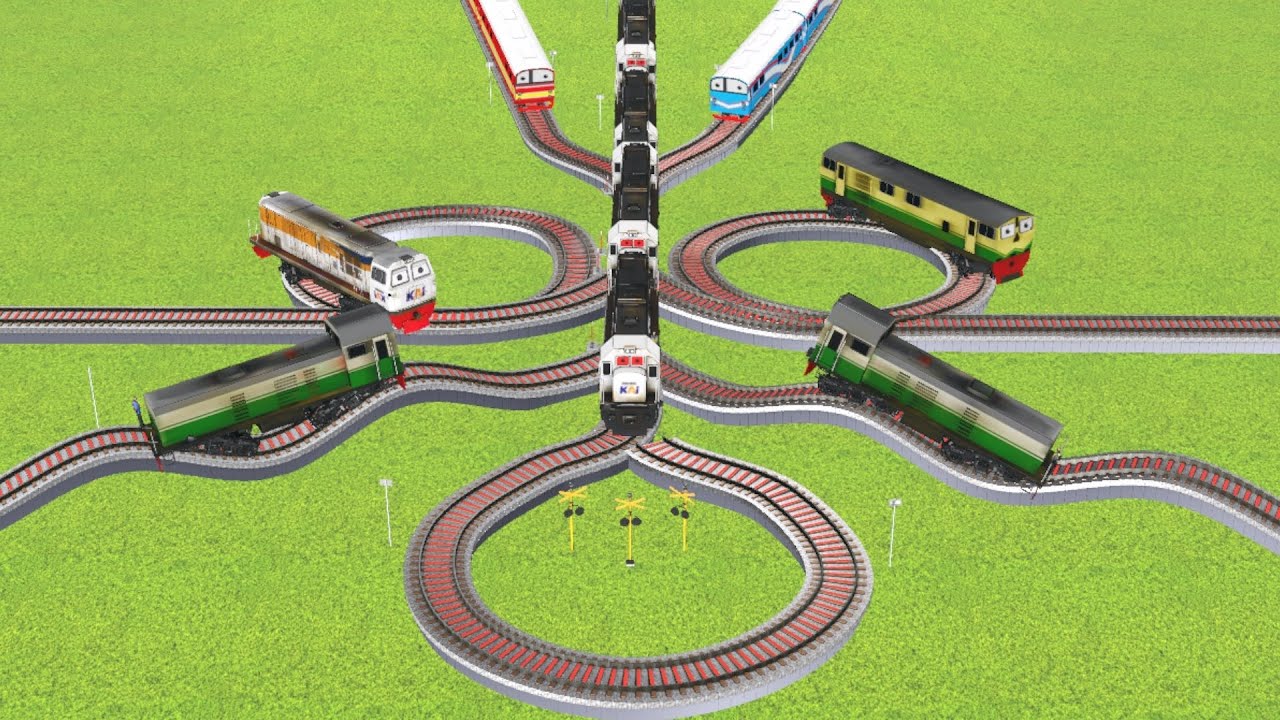 Perlintasan Kereta Api ‼️#Q KERETA API PANJANG BERGANTIAN