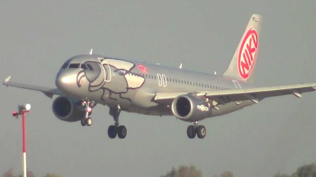 Niki A320-214 Sunrise Landing - Rome Fiumicino (Leonardo da Vinci) (FCO / LIRF) OE-LEE - RWY 16L
