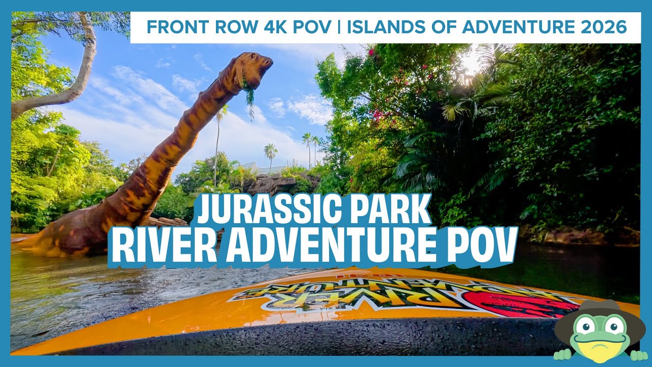 Jurassic Park River Adventure 4K Front Seat POV | Universal Studios Islands of Adventure