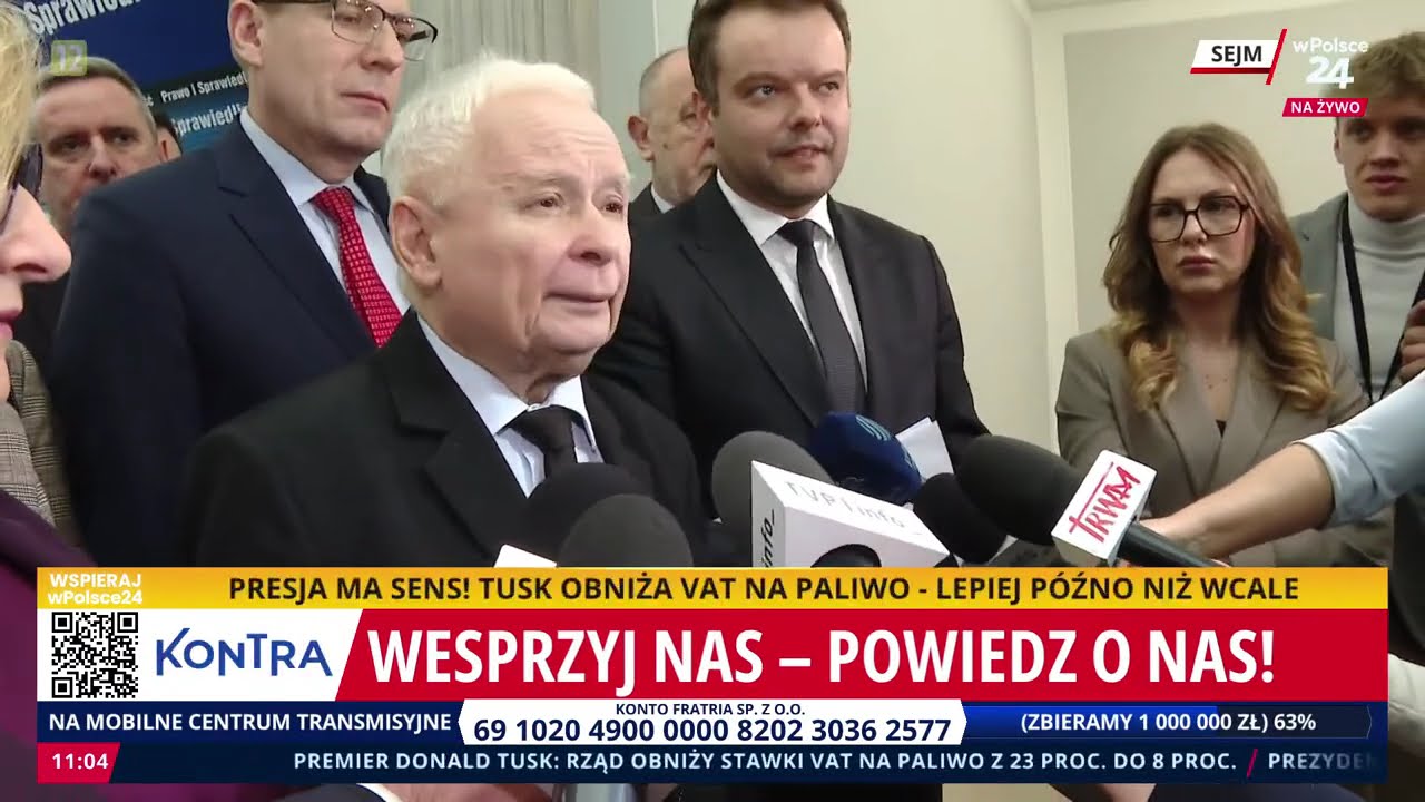 Pilne! Kaczyński w Sejmie reaguje na ustawę Tuska!