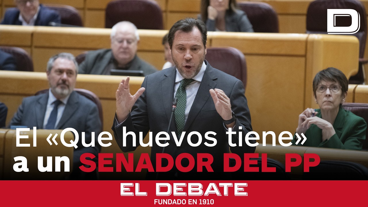 Óscar Puente pasa los límites en el Senado con un «Qué huevos tiene usted» a un Senador del PP