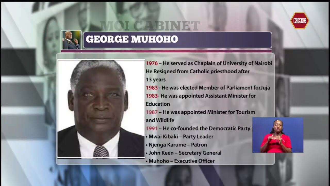 The Cabinet I Former Catholic priest who left the altar for public service, George Kamau Muhoho