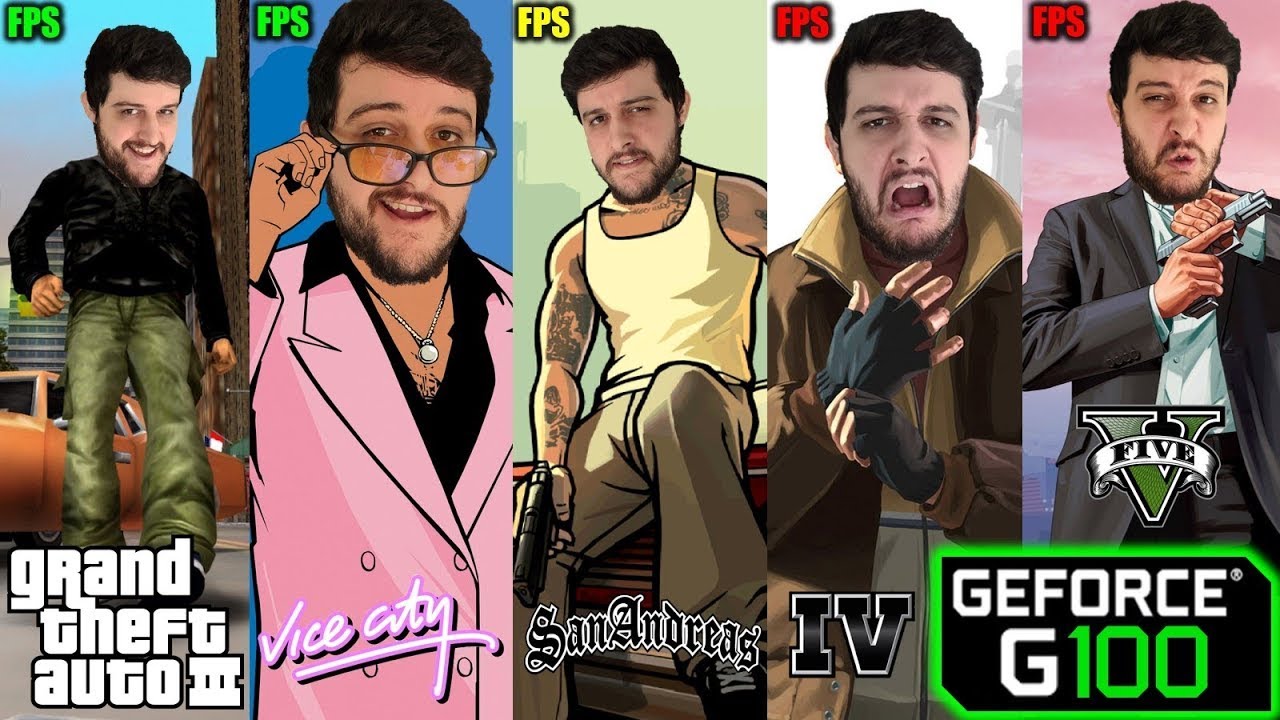 GeForce G 100 | Франшиза GTA (III, VC, SA, IV, V) — 3D-игры
