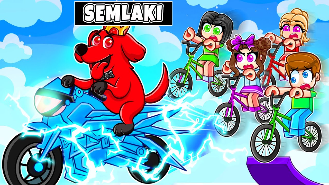 Ich Werde Ein HUND in Roblox FAHRRAD OBBY mit Freunden!