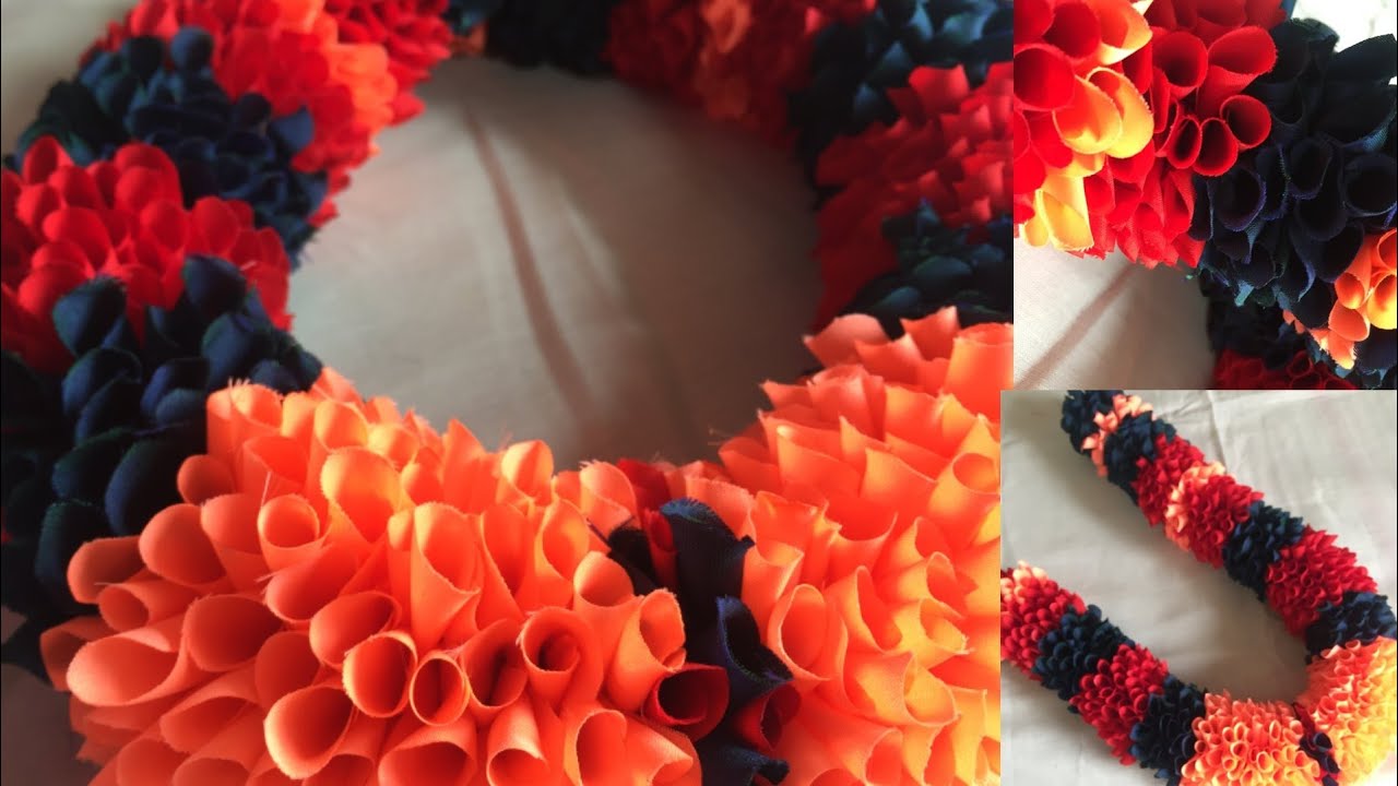 Cloth Garland/ಹಬ್ಬಕ್ಕೆ ಮನೆಯಲ್ಲೇ ಸುಲಭವಾಗಿ ಮಾಡಬಹುದಾದ ಅಲಂಕಾರಿಕ ಹಾರ /Blouse piece Garland for Dasara