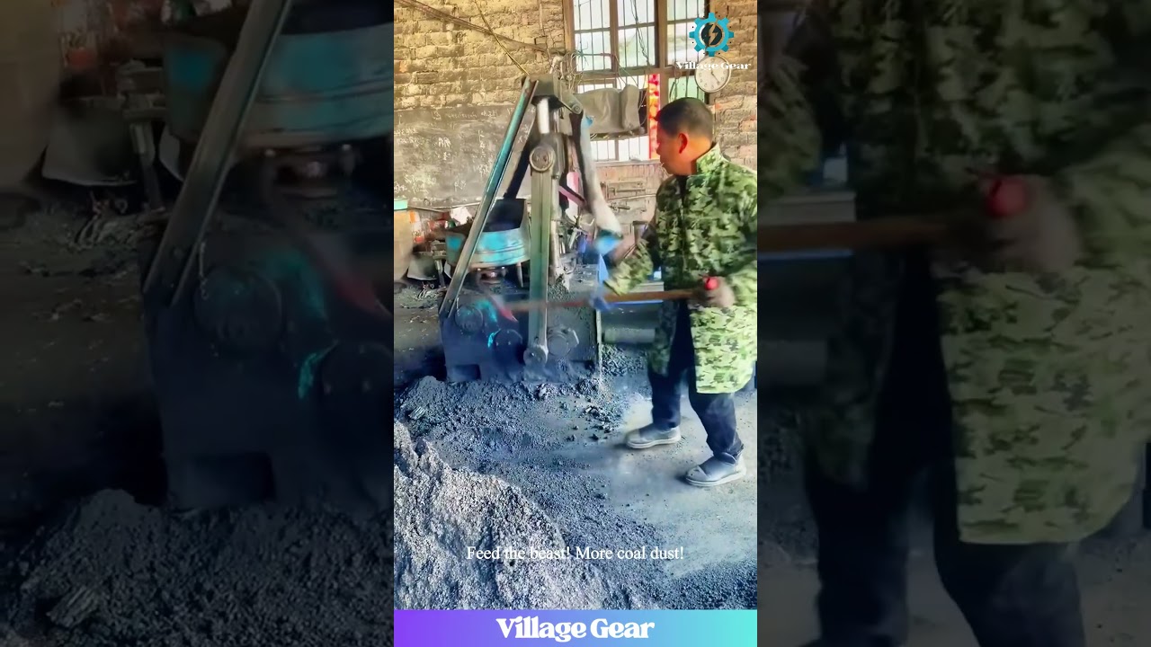 Coal Dust + Big Machine = Fuel Bricks! Satisfying Factory ASMR? Power Press! #asmr #satisfying