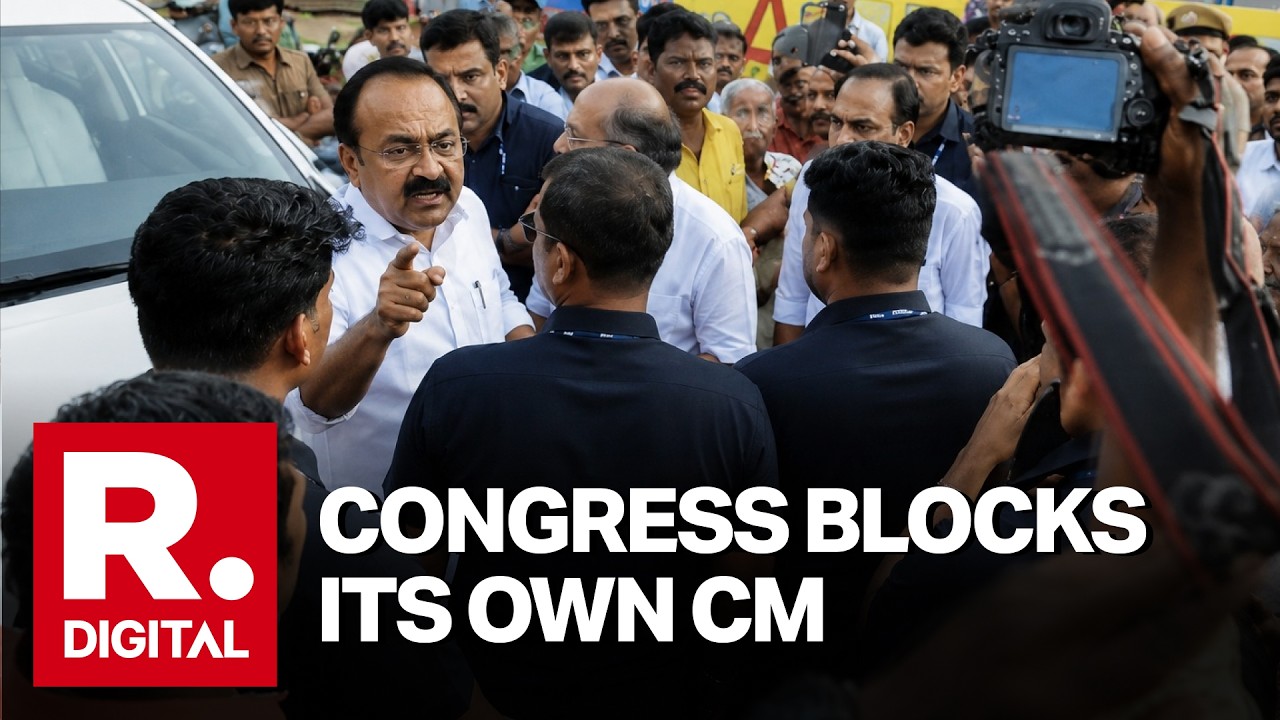 Kerala CM's Convoy Blocked By Congress Party Leaders, DCC Leader Held As Row Caught On Cam