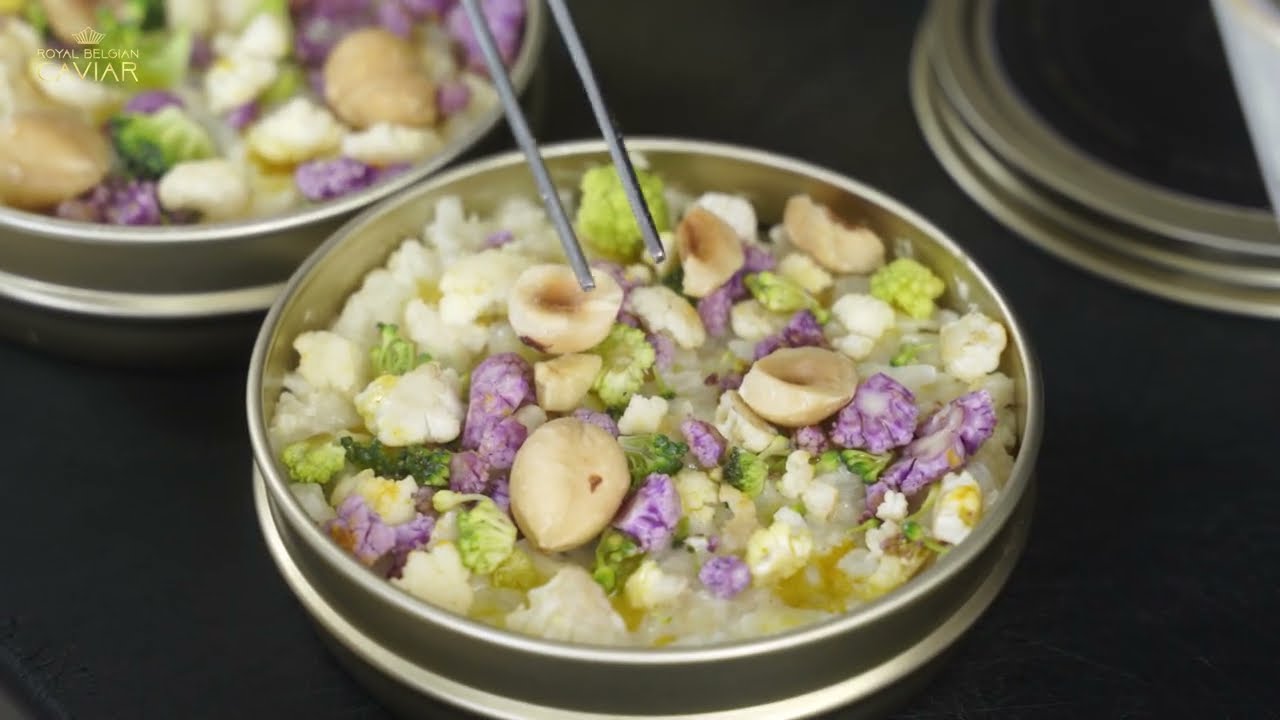 Risotto with cauliflower and Royal Belgian Caviar by Ren&eacute; Mathieu