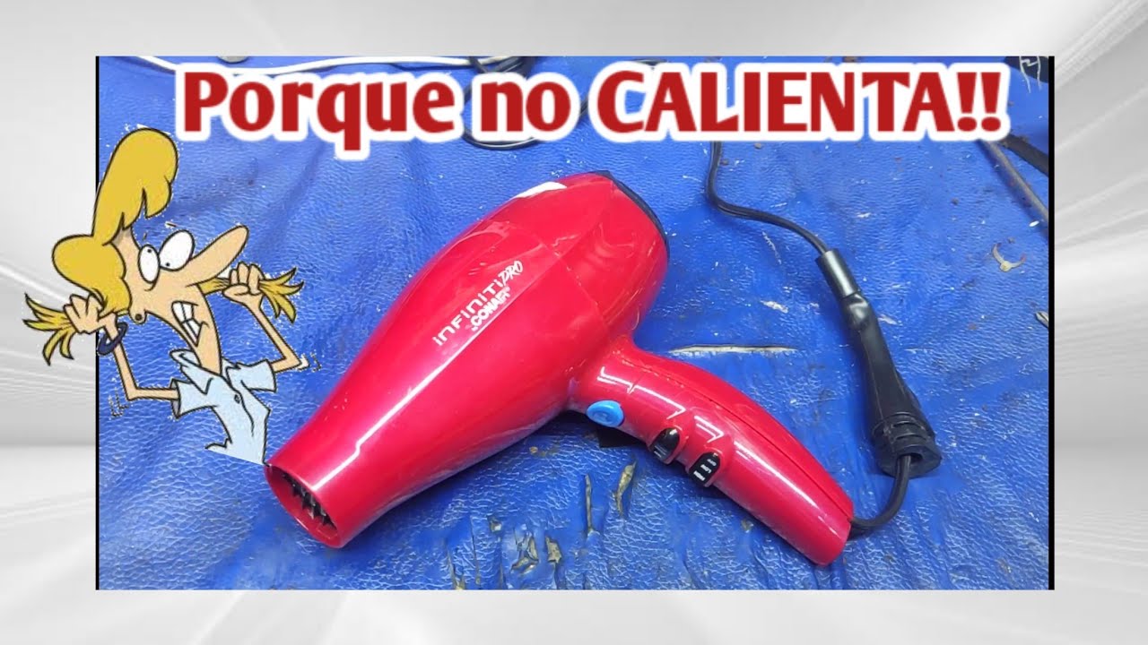 reparar secadora Infiniti pro CONAIR ( QUE NO CALIENTA )