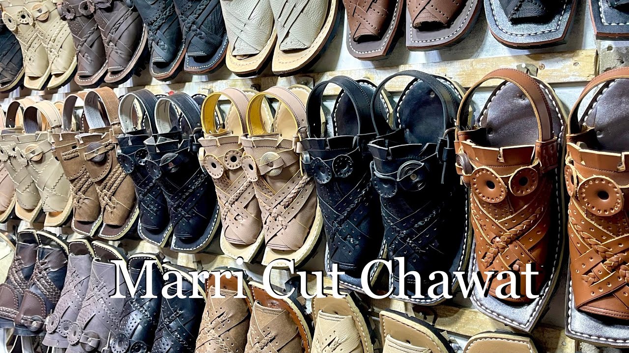 Marri Cut Balochi Sandals aka Chawat | Prince Road Quetta | Balochistan HDR 60FPS