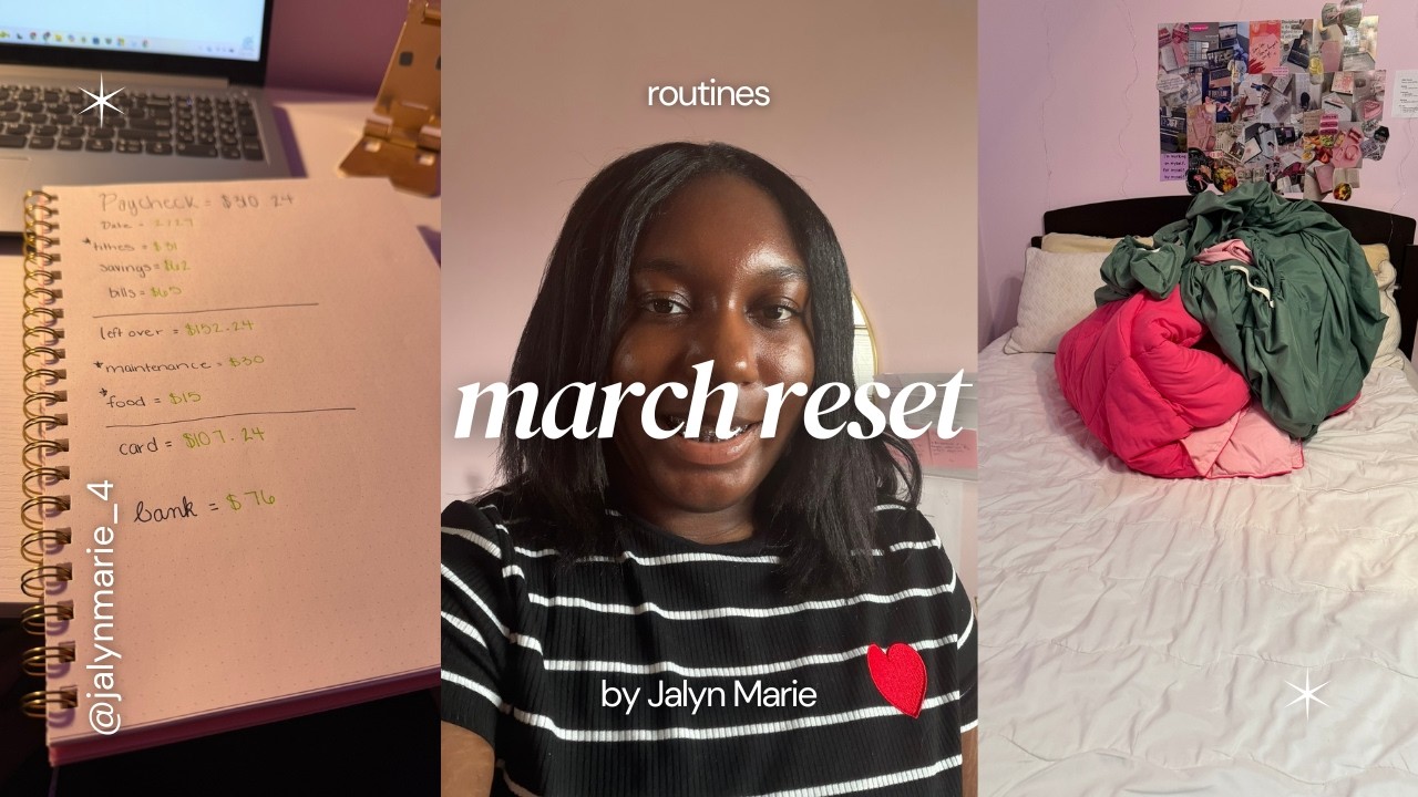 March Reset: goals, budgeting, cleaning