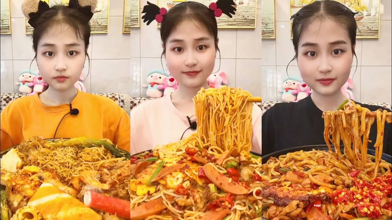 CHINESE FOOD MUKBANG EATING SHOW | 중국비빔 국수 먹방 | 마라샹궈/중국먹방/곱창전골/마라탕 먹방 | 중국음식 먹방 리얼사운드