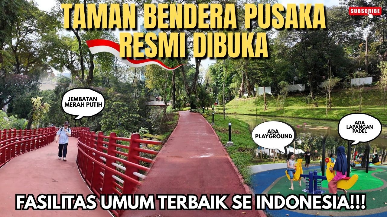 WARGA JAKARTA GEMBIRA! TAMAN BENDERA PUSAKA SUDAH DIRESMIKAN OLEH GUBERNUR PRAMONO ANUNG!