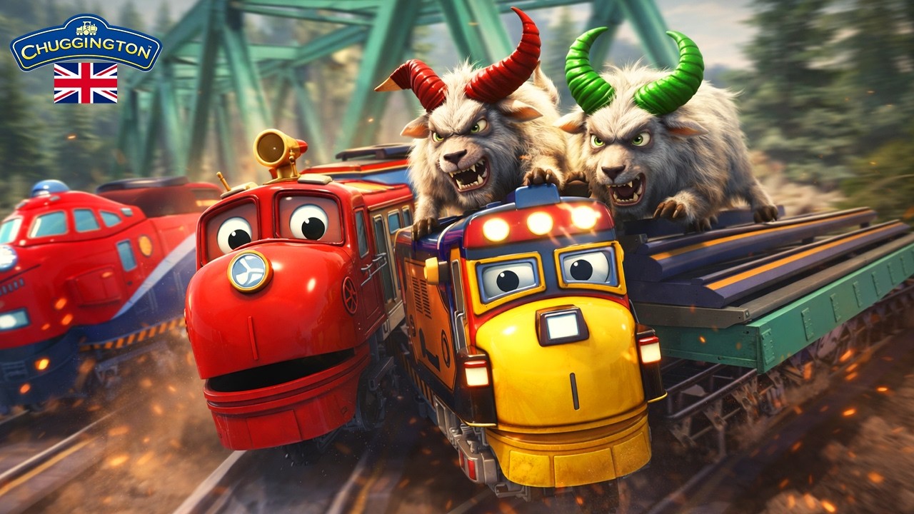 Big Horn Goats Block the Train! 🚂🐐 Big Shipment in Trouble! | Chuggington | Train Adventure