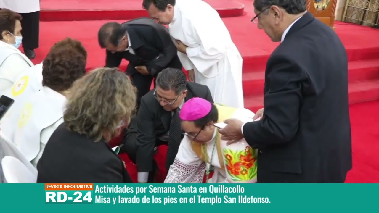 #quillacollo - Ceremonia de lavado de los pies en Semana Santa