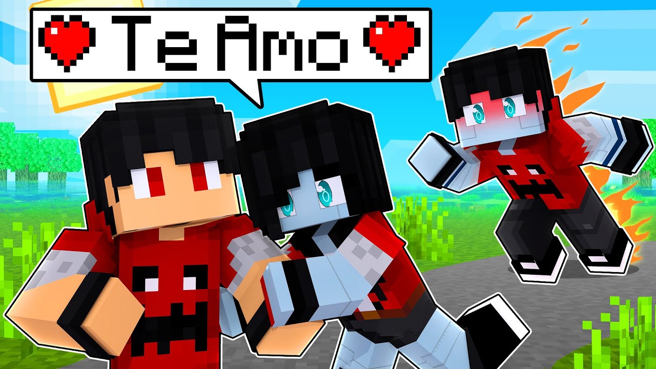 P3DRU está com A NAMORADA do CYBORG no Minecraft