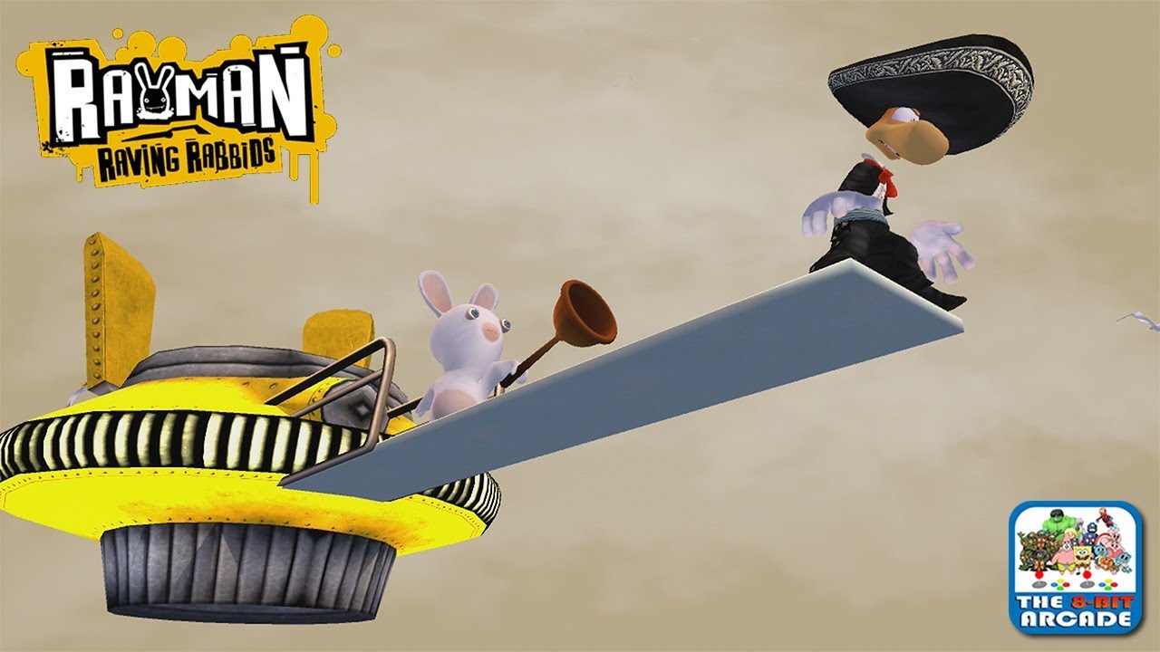 Rayman Raving Rabbids - Walking the Plank off a UFO?!? (Xbox One/360 Gameplay)