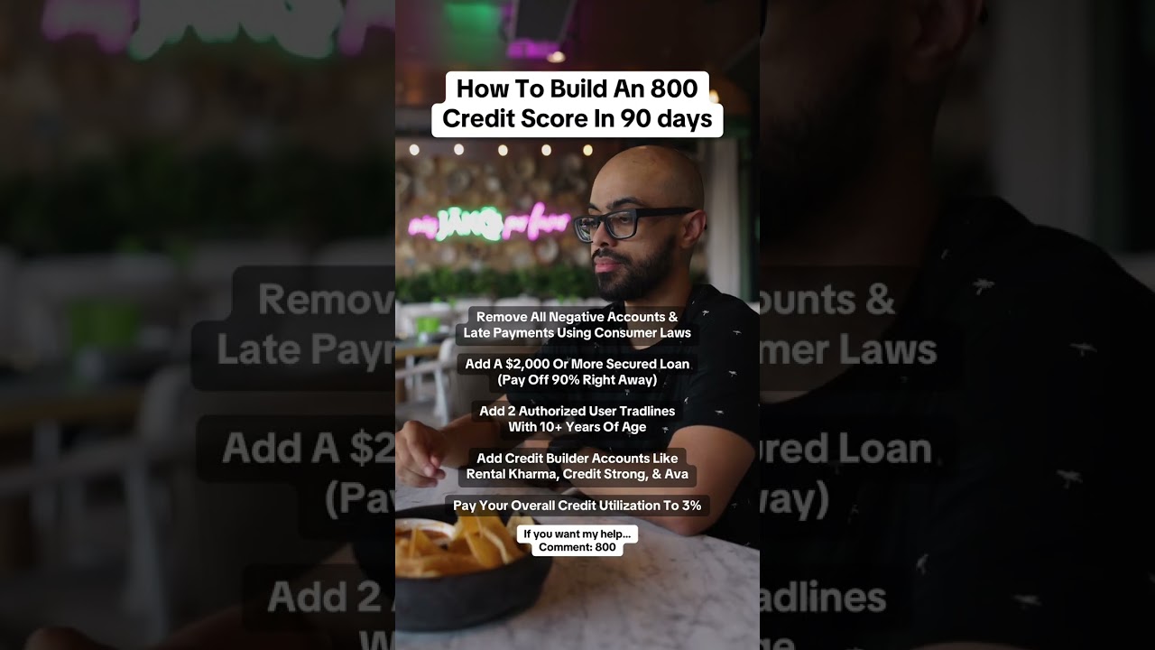 How To Build An 800 Credit Score In 90 days