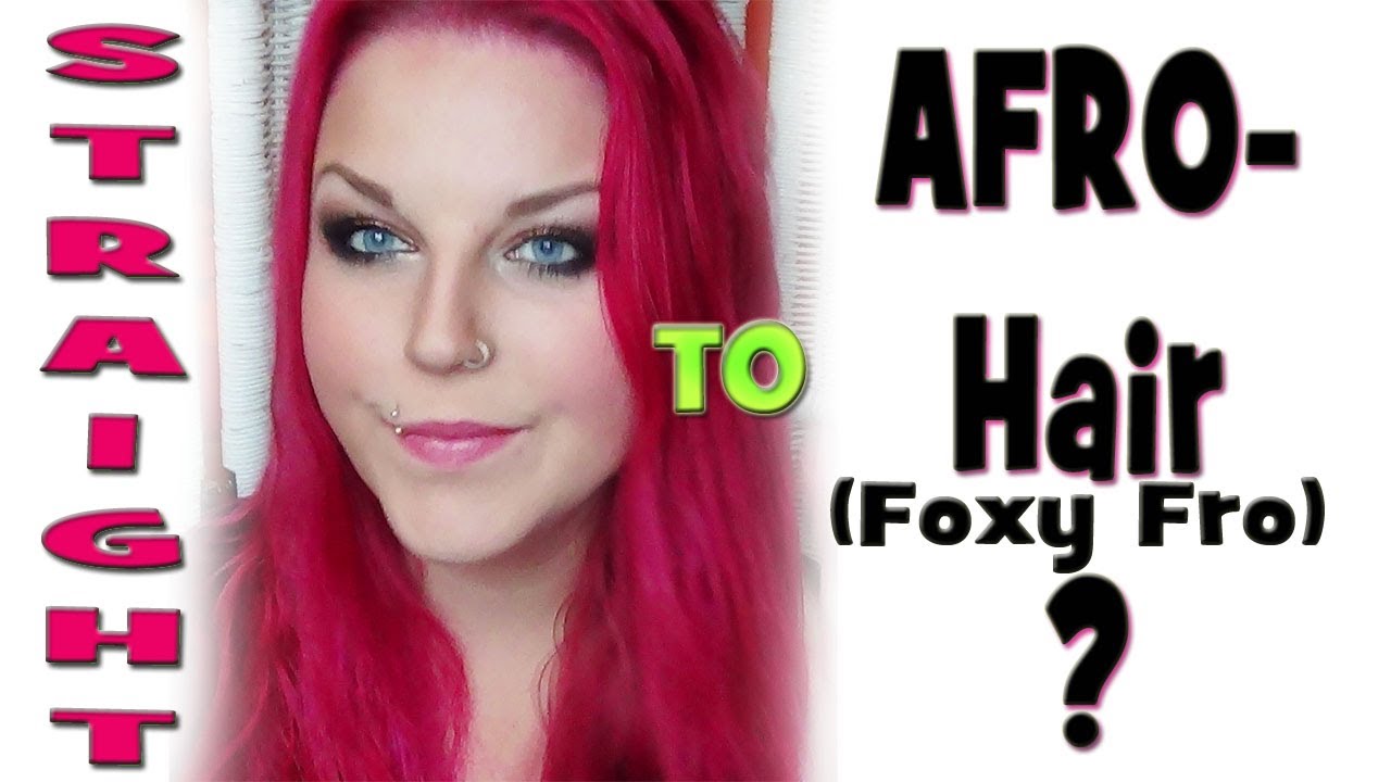 LIVETEST! Von GLATTEN HAAREN Zum AFRO-LOOK!MEGA LOCKEN OHNE HITZE!Straight Hair to Afro / Foxy Fro