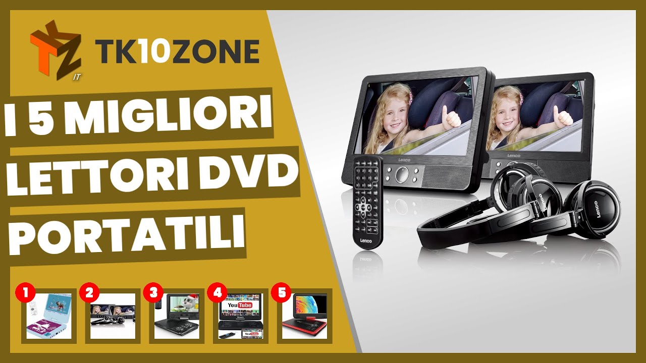 I 5 migliori lettori DVD portatili