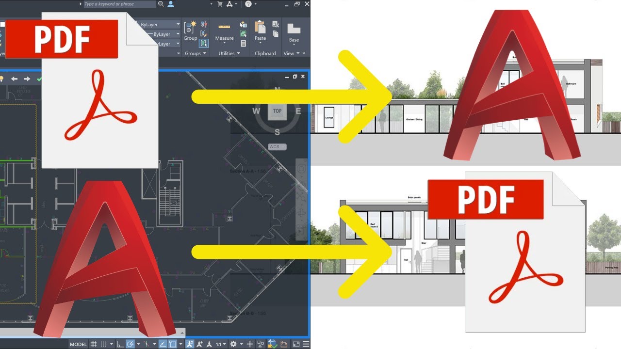 Как конвертировать DWG в PDF и PDF в DWG (со слоями)