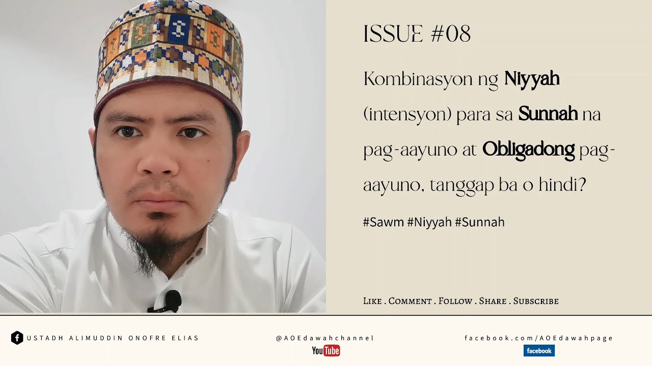 PAG-AAYUNO NA ANG LAYUNIN AY PARA SA SUNNAH KASAMA ANG OBLIGADONG PAG-AAYUNO, TANGGAP BA ITO O HINDI
